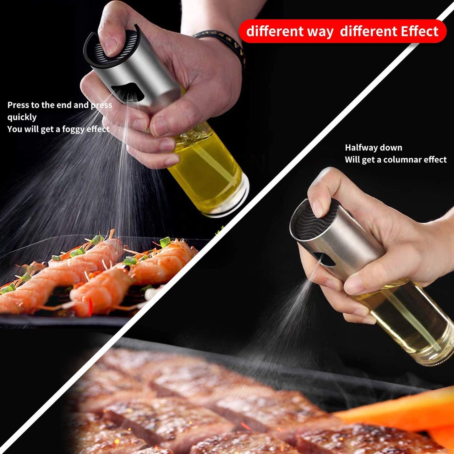 Oil Sprayer Dispenser Glass Spray Bottle