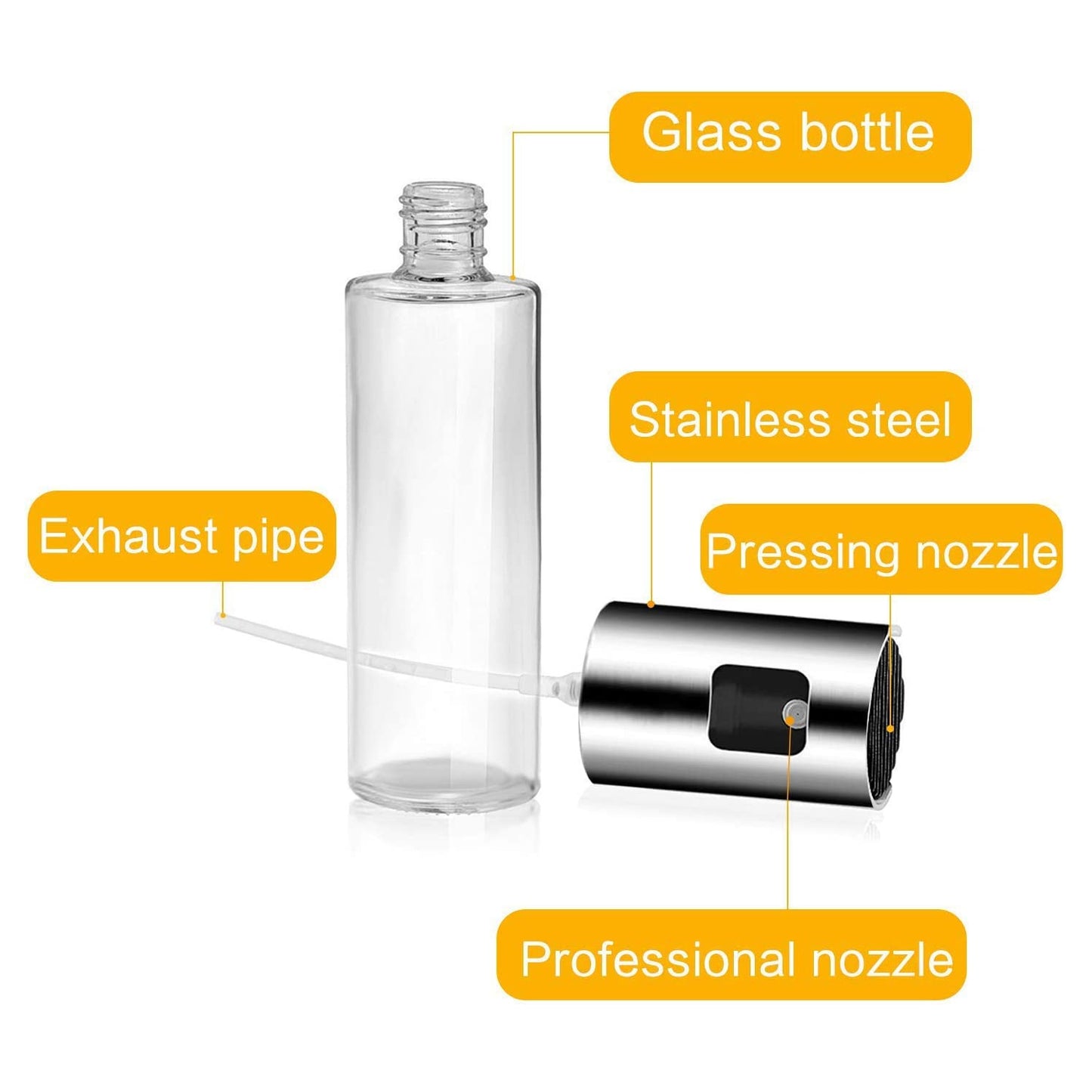 Oil Sprayer Dispenser Glass Spray Bottle