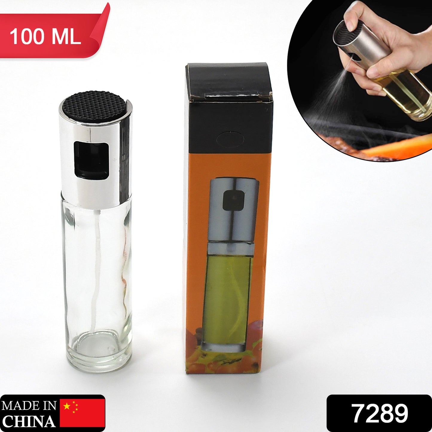 Oil Sprayer Dispenser Glass Spray Bottle