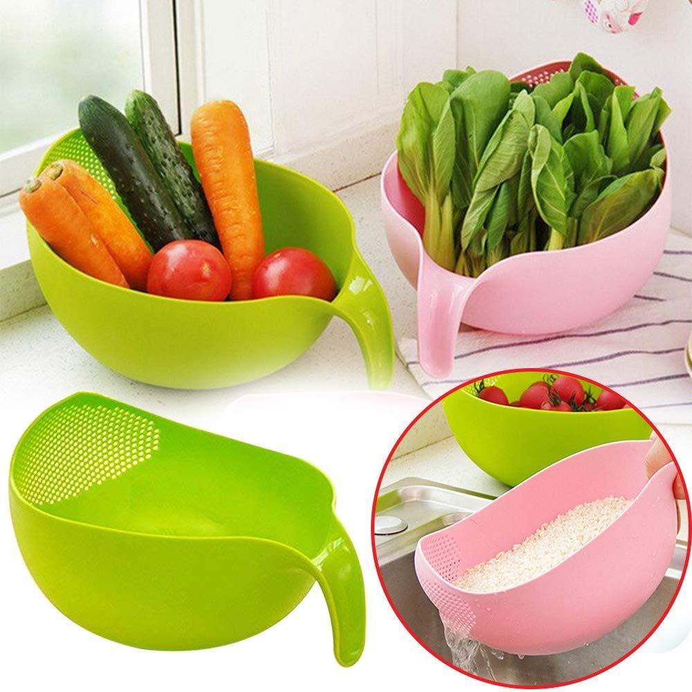 Plastic Rice Bowlfood Strainer (Set Of 3pcs)