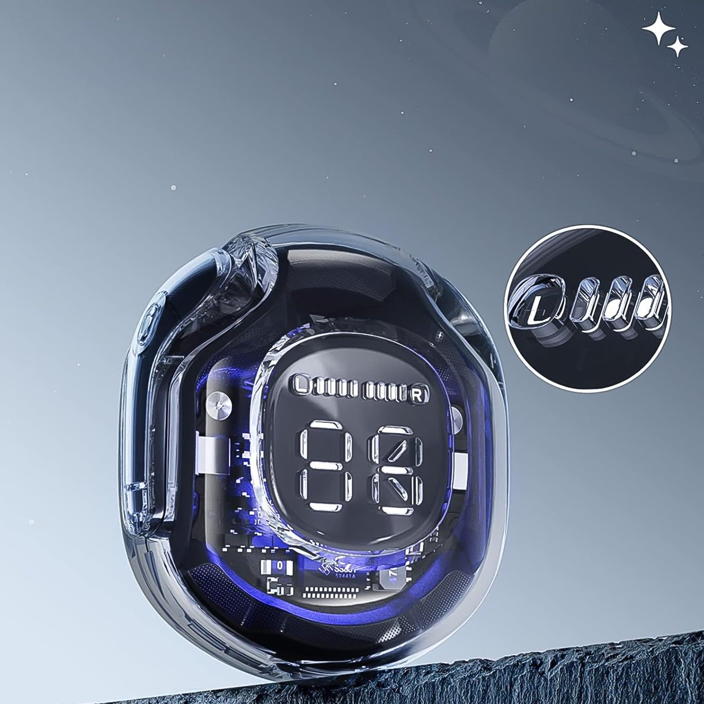 Wireless Bluetooth 5.3 In-ear With Microphones 200mah Battery