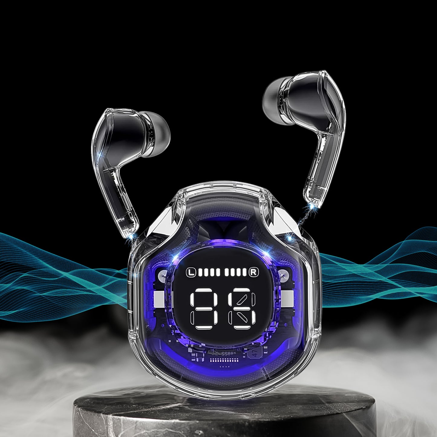 Wireless Bluetooth 5.3 In-ear With Microphones 200mah Battery