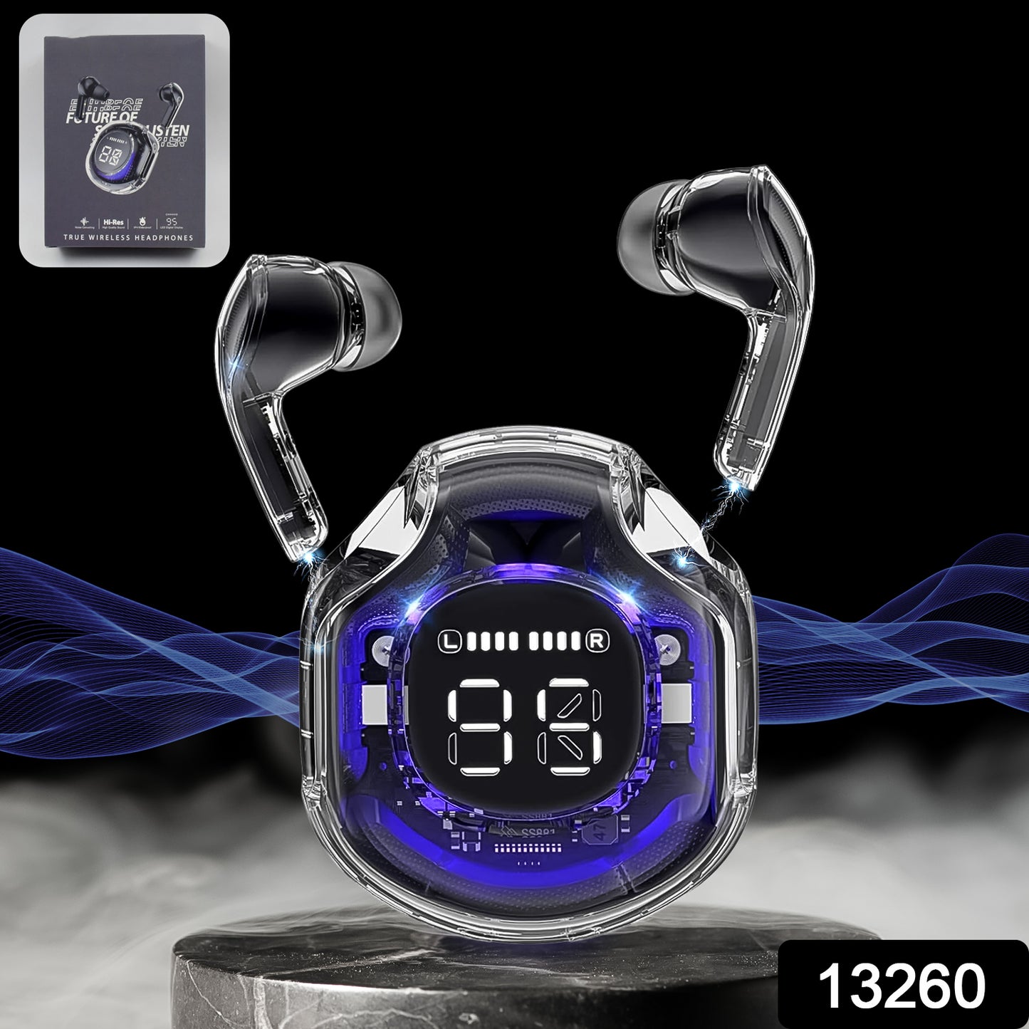 Wireless Bluetooth 5.3 In-ear With Microphones 200mah Battery