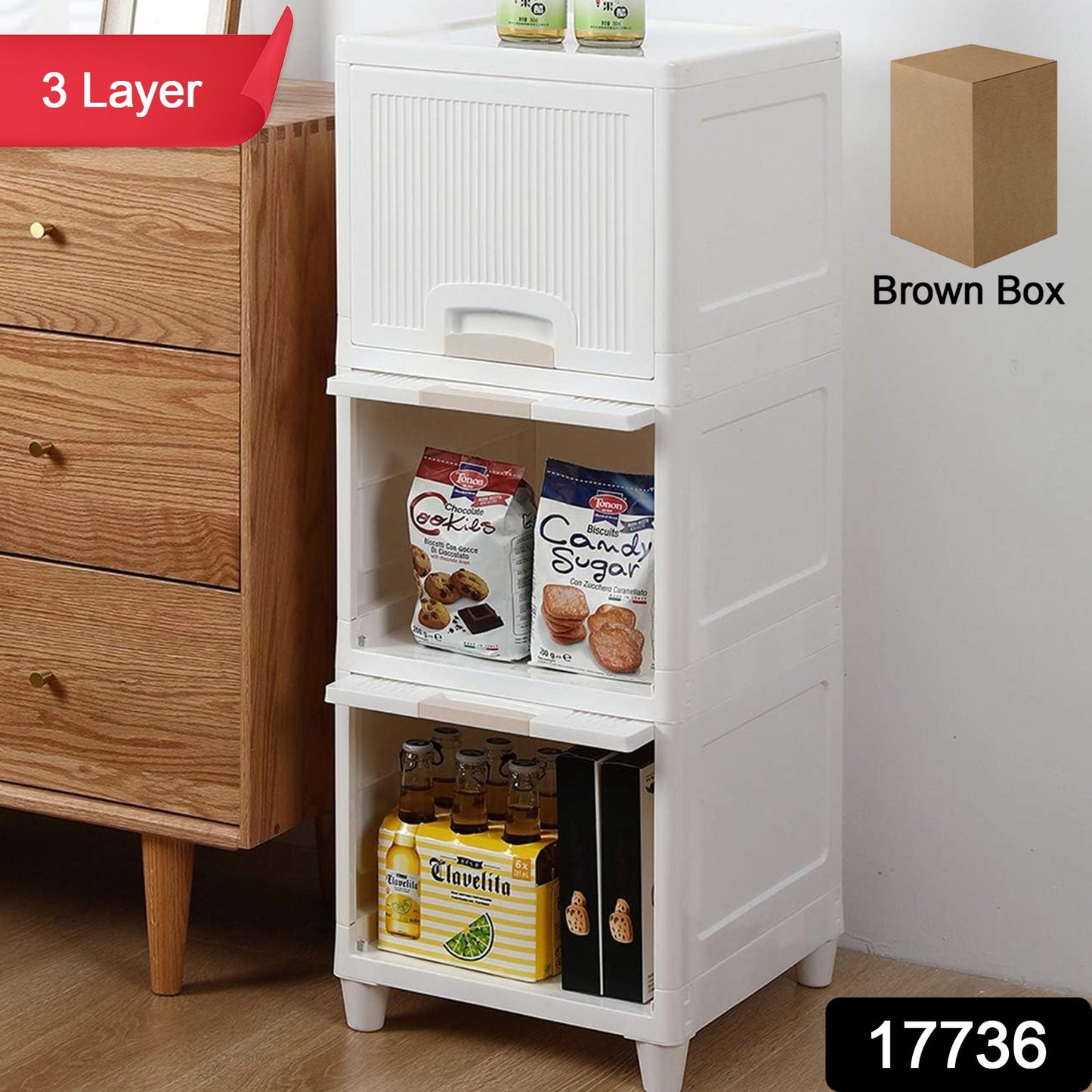 Multipurpose Storage Cabinet Storage (3layer)
